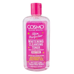 Cosmo Glow White Skin Perfector Whitening Cleansing Toner Max Tone 250ml – With Niacinamide & Hyaluronic Acid – (Made in Dubai)